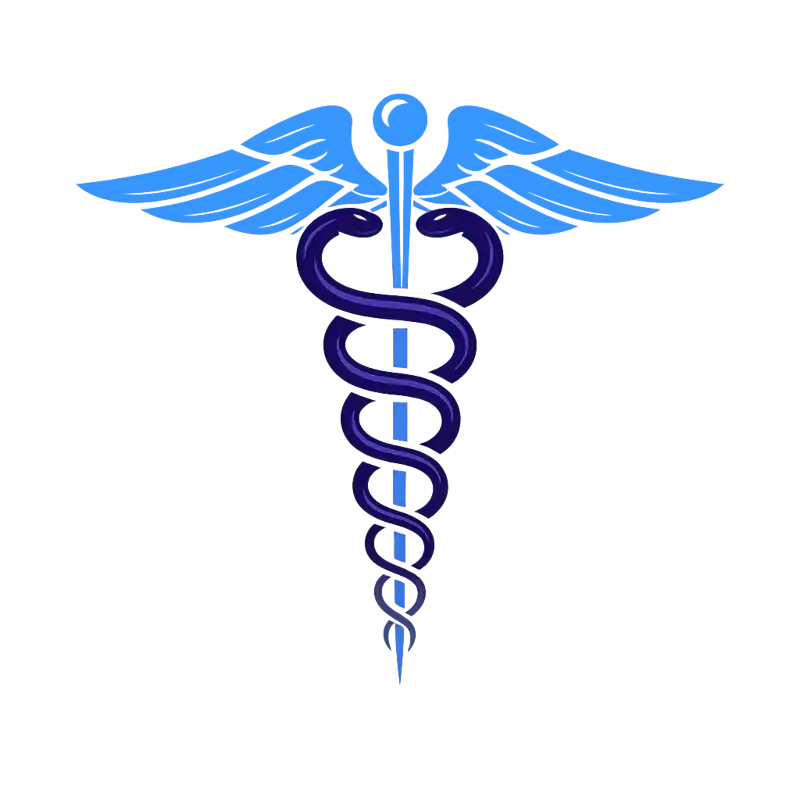 Medisch caduceusmotief voor zorgprofessionals