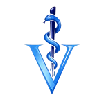 Curalini logo met veterinair symbool en slang