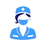 Curalini logo met operatieassistent en mondmasker