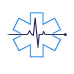 Curalini logo met levensster en medisch kruis