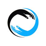 Curalini logo met twee handen in hartvorm